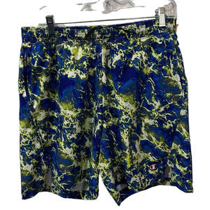 Champion Shorts Swim Trunks Workout Poly Spandex Mens Large